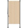 Lauko roletas, oranžinis/baltas, 120x270cm, audinys ir plienas
