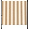 Lauko roletas, oranžinis/baltas, 200x270cm, audinys ir plienas