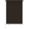 Lauko roletas, 105 (plotis) x 140 (aukštis) cm, rudos spalvos, HDPE