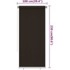 Lauko roletas, rudos spalvos, 100x230cm, HDPE