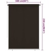 Lauko roletas, 165 (plotis) x 230 (aukštis) cm, rudos spalvos, HDPE