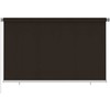 Lauko roletas, 245 (plotis) x 140 (aukštis) cm, rudos spalvos, HDPE