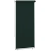Lauko roletas, 105 (plotis) x 230 (aukštis) cm, tamsiai žalios spalvos, HDPE