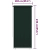 Lauko roletas, tamsiai žalios spalvos, 100x230cm, HDPE