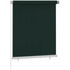 Lauko roletas, 125 (plotis) x 140 (aukštis) cm, tamsiai žalios spalvos, HDPE