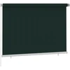 Lauko roletas, 205 (plotis) x 140 (aukštis) cm, tamsiai žalios spalvos, HDPE