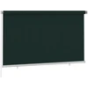 Lauko roletas, 245 (plotis) x 140 (aukštis) cm, tamsiai žalios spalvos, HDPE