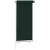 Lauko roletas, 65 (plotis) x 140 (aukštis) cm, tamsiai žalios spalvos, HDPE