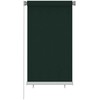 Lauko roletas, 85 (plotis) x 140 (aukštis) cm, tamsiai žalios spalvos, HDPE