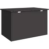 Lauko saugojimo dėžė Juoda 80 x 50,5 x 50 cm Plienas