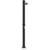 Lauko saulės dušas Juoda 217 cm PVC ir aliuminis