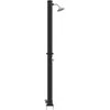 Lauko saulės dušas Juoda 217 cm PVC ir aliuminis