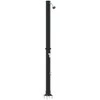 Lauko saulės dušas Juoda 217 cm PVC ir aliuminis
