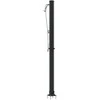 Lauko saulės dušas Juoda 217 cm PVC ir aliuminis