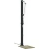 Lauko saulės dušas Juoda 217 cm PVC ir aliuminis
