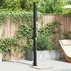 Lauko saulės dušas Juoda 217 cm PVC ir aliuminis