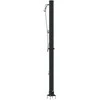 Lauko saulės dušas Juoda 217 cm PVC ir aliuminis
