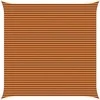 Saulės burė Oranžinė ir ruda 6 x 6 m 100% poliesteris Oksfordas
