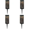 Lauko saulės šviestuvai su žemės kuolu 4 pcs Šilta balta 29 cm