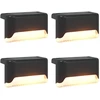 Lauko saulės šviestuvai su žemės kuolu 4 pcs Šilta balta 4,5 cm