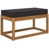 Lauko Sėdimosios Pagalvė Juodas 80 x 40 x 8 cm 100% poliesteris