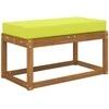 Lauko Sėdimosios Pagalvė Žalia 80 x 40 x 8 cm 100% poliesteris