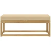 Lauko sėdynė suolelis su pagalve Balta 115 x 43 x 45 cm