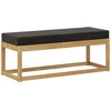 Lauko sėdynė suolelis su pagalve Balta 115 x 43 x 45 cm