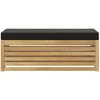 Lauko sėdynė suolelis su pagalve Balta 115 x 43 x 45 cm