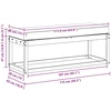 Lauko sėdynė suolelis su pagalve Balta 115 x 43 x 45 cm
