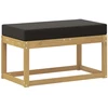 Lauko sėdynė suolelis su pagalve Balta 80 x 43 x 45 cm