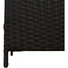 Lauko šiukšlių kibiras Juoda 40 x 40 x 80 cm poliratanas
