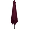 Sodo skėtis Bordo raudona 295 x 295 x 245 cm