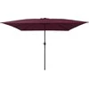 Sodo skėtis Bordo raudona 295 x 295 x 245 cm