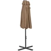 Lauko skėtis nuo saulės su aliuminio stulpu, taupe, 460x270cm