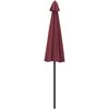 Lauko skėtis nuo saulės su aliuminio stulpu, raudonas, 270cm