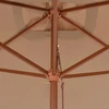 Lauko skėtis nuo saulės su mediniu stulpu, taupe, 200x300cm