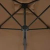 Lauko skėtis nuo saulės su plieniniu stulpu, taupe, 250x250cm