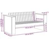 Sodo sofa Žalia 134 x 60 x 62 cm Kietos pušies mediena