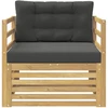 Lauko sofa Balta ir antracito