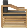Lauko sofa Balta ir antracito