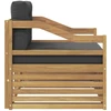 Lauko sofa Balta ir antracito