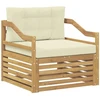 Lauko sofa Balta ir kreminė