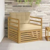 Lauko sofa Balta ir kreminė
