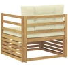 Lauko sofa Balta ir kreminė