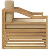 Lauko sofa Balta ir kreminė