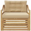 Lauko sofa Balta ir kreminė