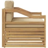 Lauko sofa Balta ir kreminė