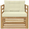 Lauko sofa Balta ir kreminė