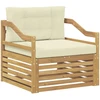Lauko sofa Balta ir kreminė